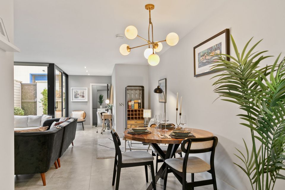The dining area off the kitchen at 17 Greenmount Terrace, Harold’s Cross, Dublin 6W